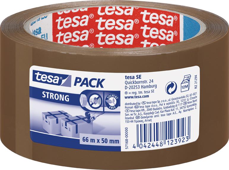 tesapack 66m x 50mm braun 57168