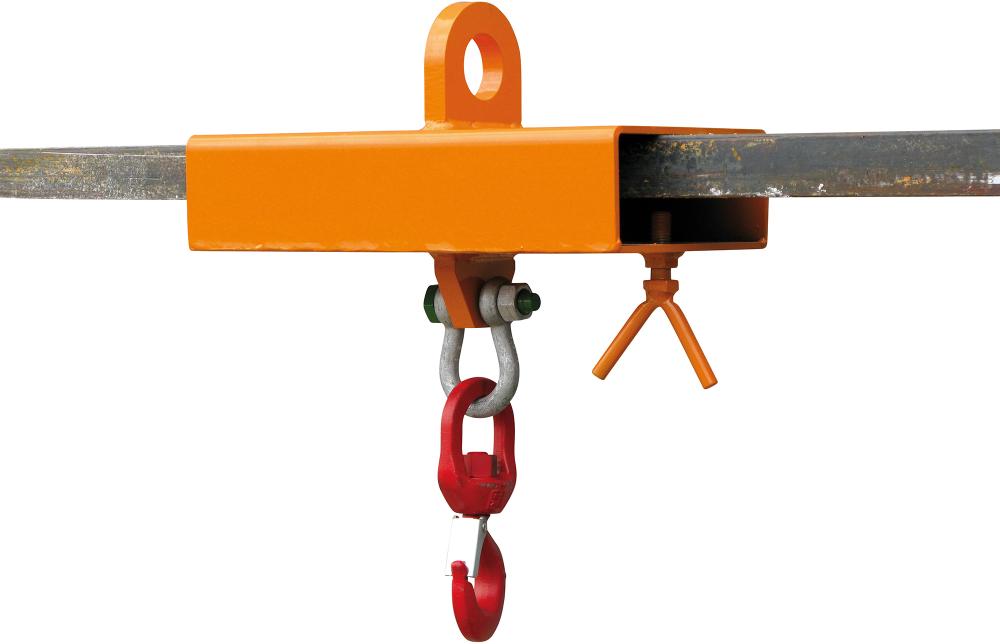 Lasthaken Stapler- Aufsatz für 1 Gabelzinke 400x210x510 mm RAL 2004, 1000 kg