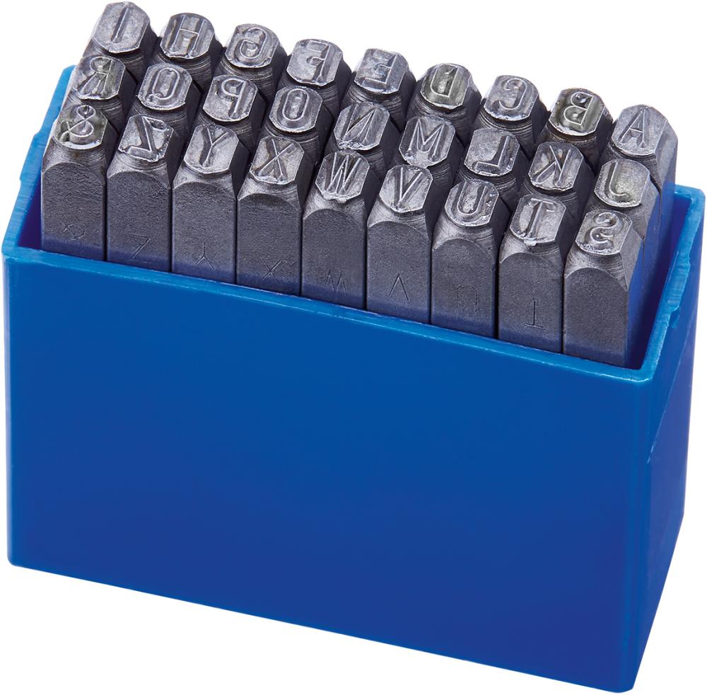 Schlagbuchstaben-Satz Schrifthöhe 8mm FORMAT
