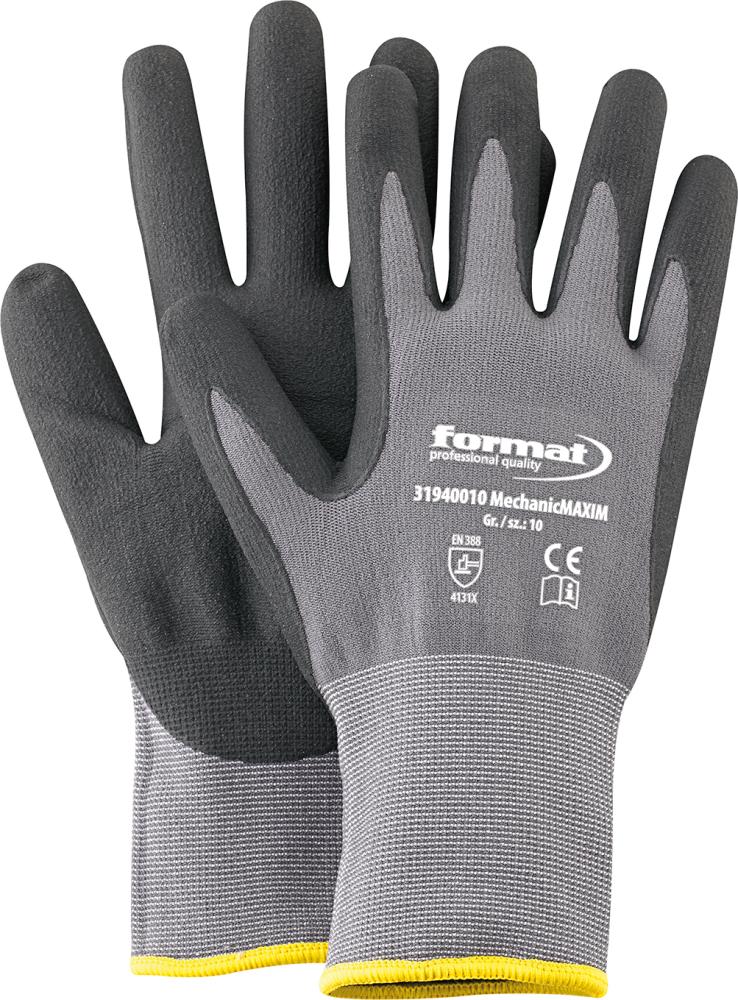 Handschuh Maxim, ohne Noppen, Gr.9 FORMAT