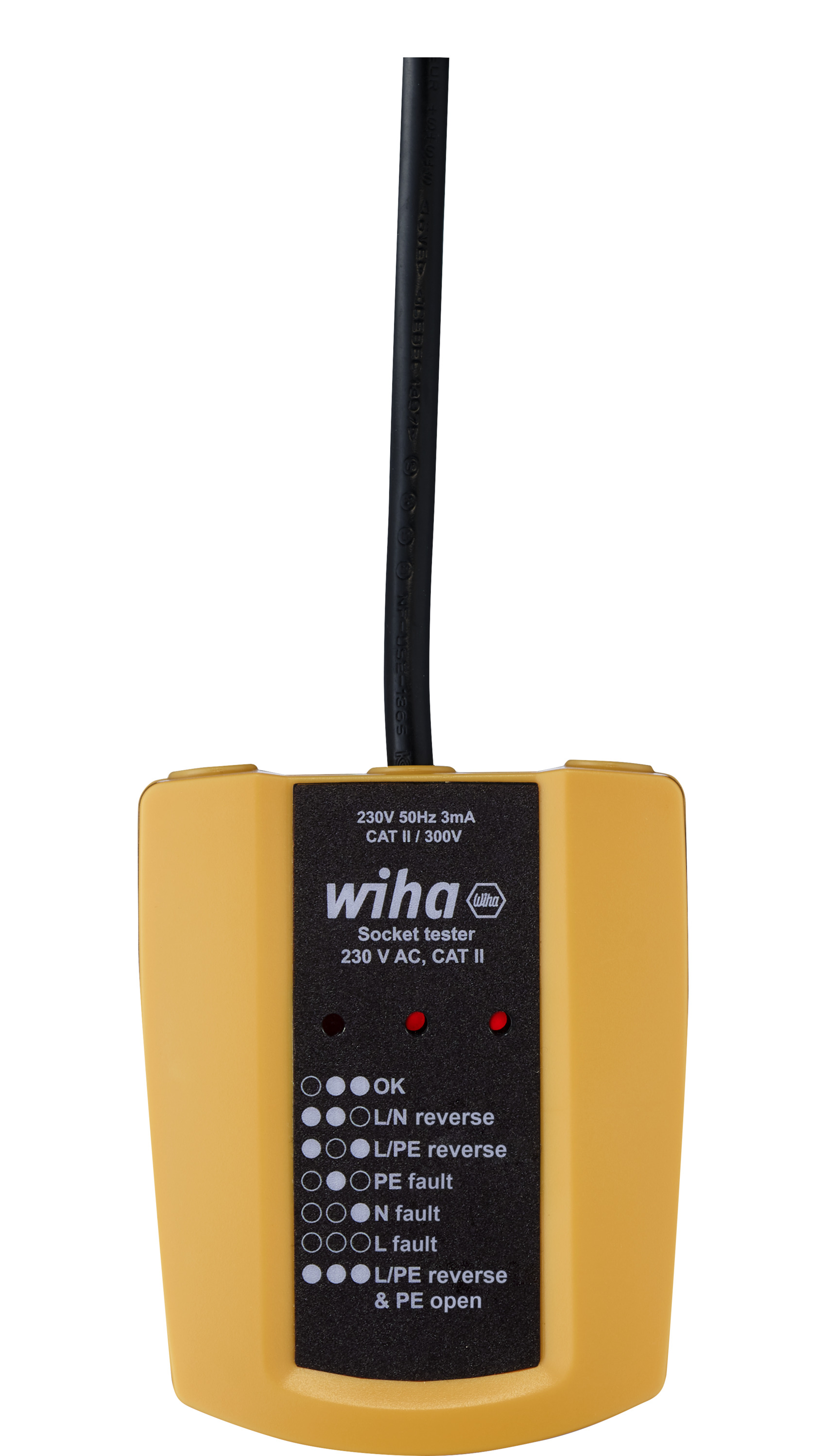 Wiha Steckdosentester 230 V AC, CAT II (45220)