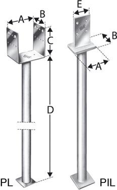 SST Stützenfuß PL90/90G-B