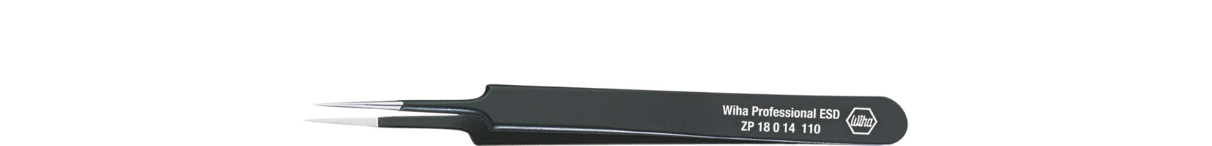 Wiha Präzisionspinzette Professional ESD Typ 5 5, 110 mm (32334)