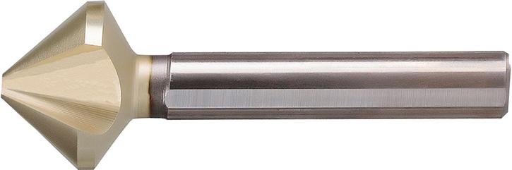 Kegelsenker ungleiche Teilung HSS ZrN 90Grad 23mm 3-Flächenschaft BECK
