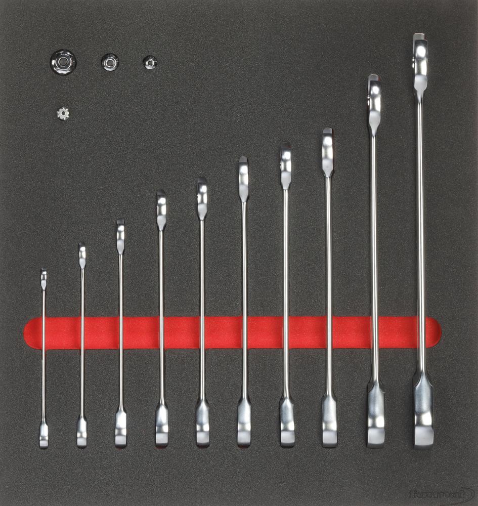 Werkzeugmodul 2/3 376x395x30mm Ratschenschlüssel gerade FORMAT