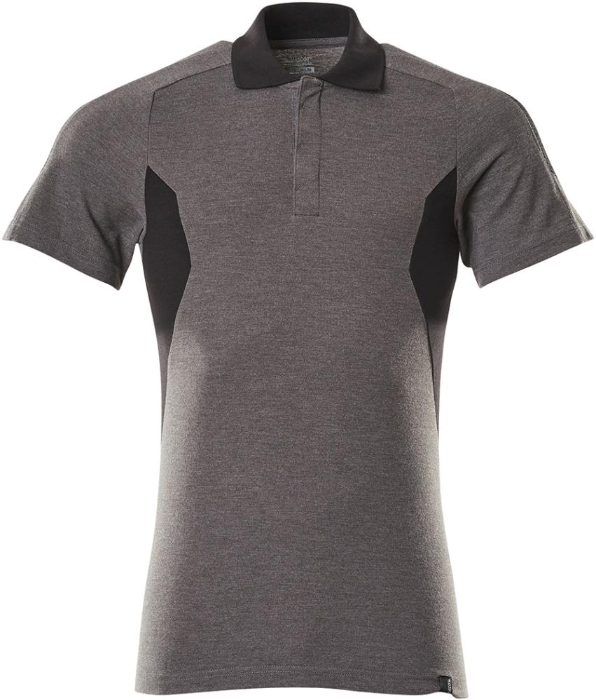Polo-Shirt 18383, moderne Passform, dunkelanthrazit/schwarz, Gr.4XL