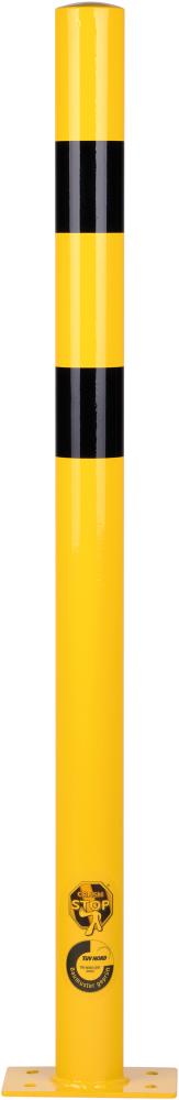 Rammschutzpoller H1200xD76 mm zum Aufdübeln Stahl beschichtet ge/schw