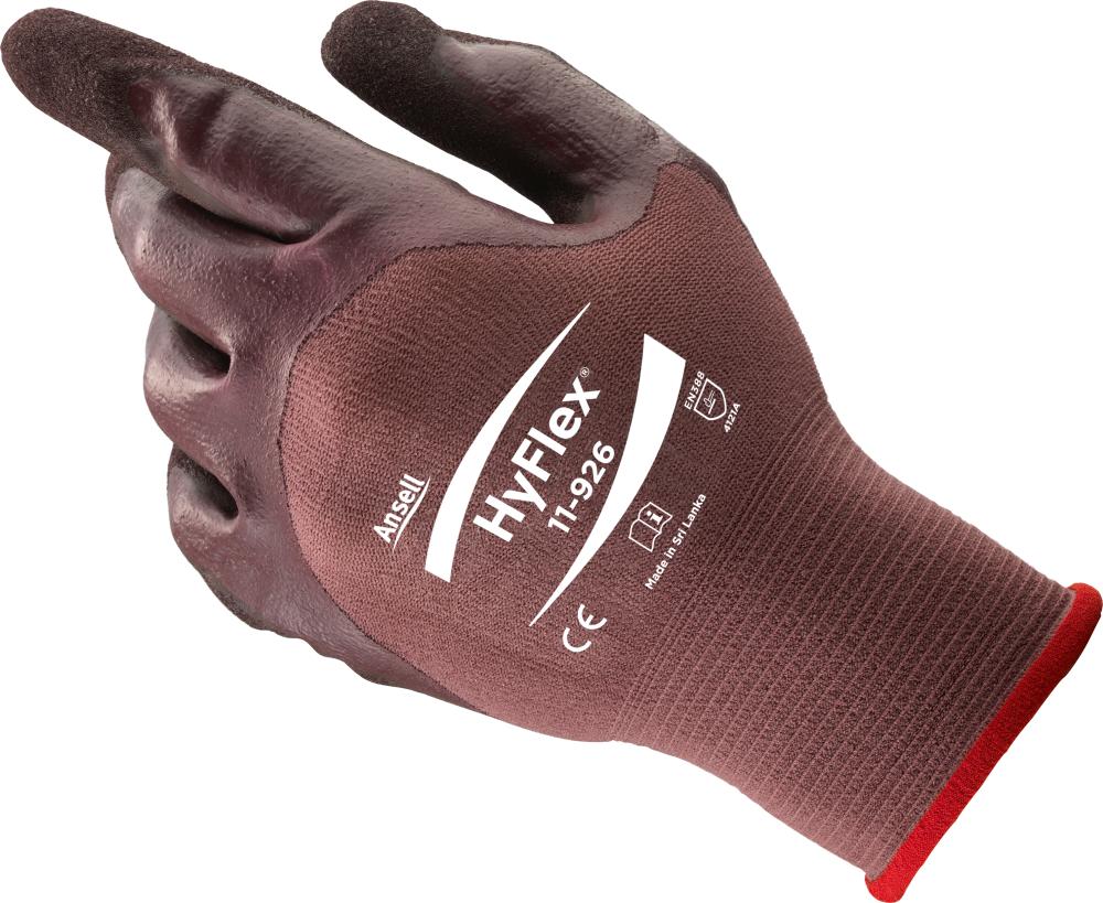 Handschuh HyFlex 11-926, violett,3/4 ,Gr.10
