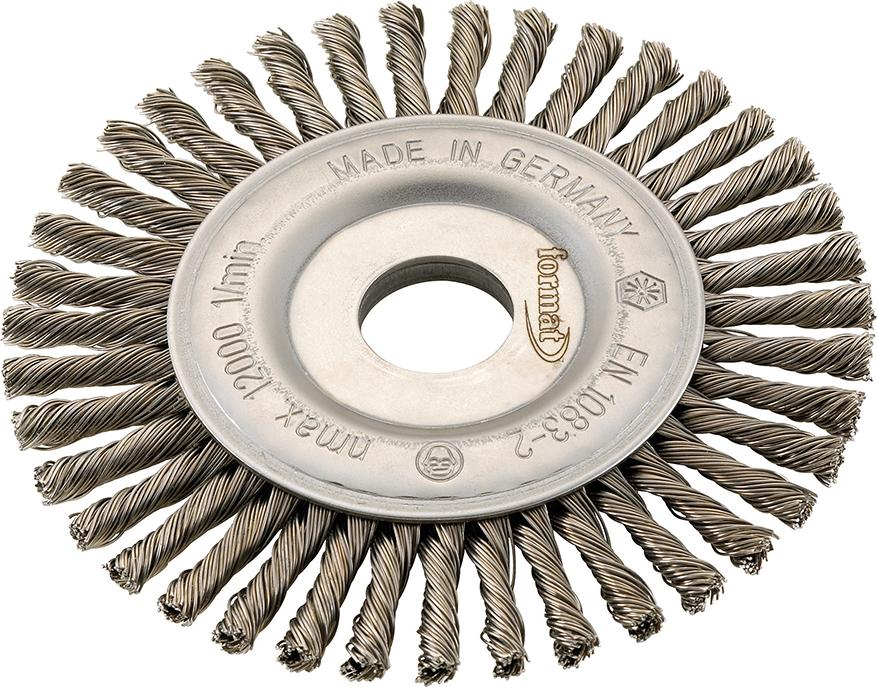 Rundbürste Stahl gezopft 115x6x mm FORMAT