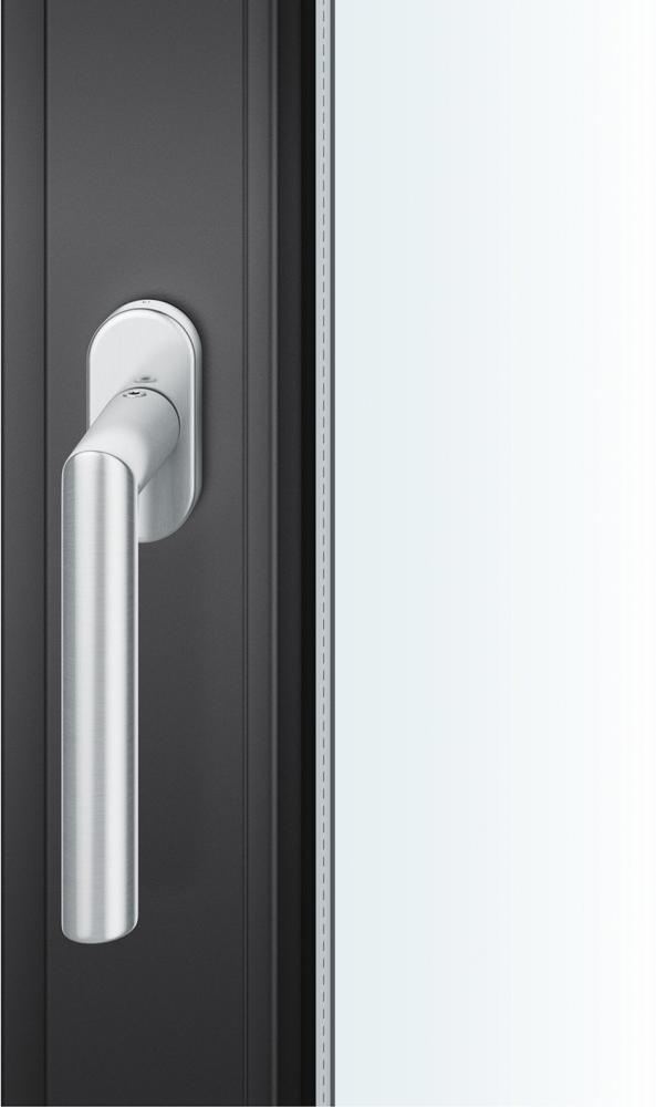 Fenstergriff,oval,Edelst.34 1076, Stift 24-38mm