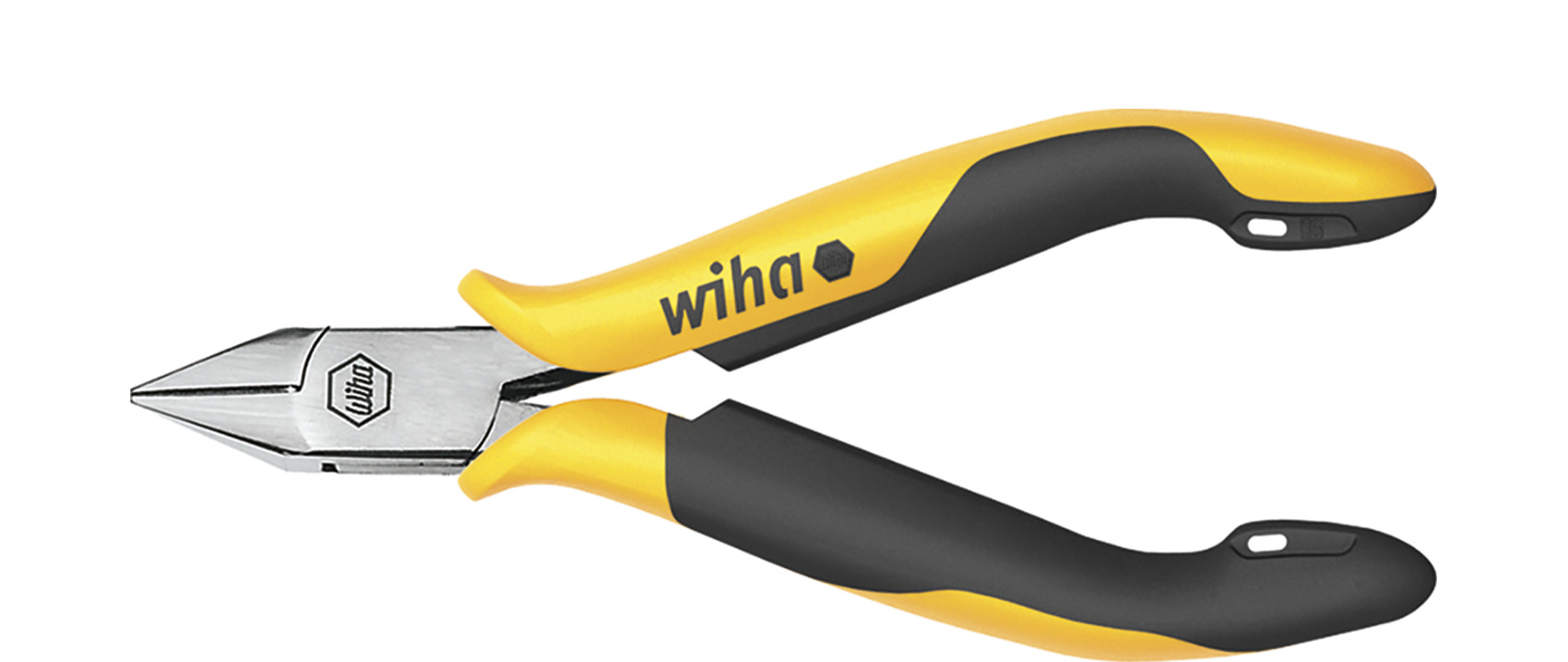 Wiha Seitenschneider Professional ESD breiter, spitzer Kopf mit Wate 115 mm, 4 1/2" (26816)