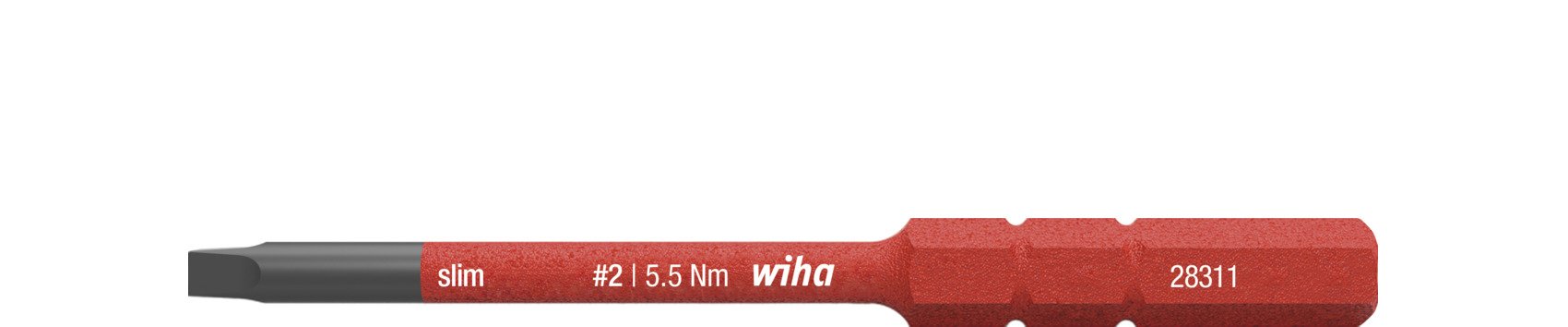 Wiha Bit slimBit electric Innenvierkant #2 x 75 mm (35511)