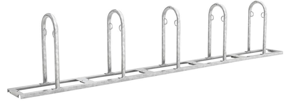 Fahrrad-Anlehnsystem Modell Track verzinkt L 4250 mm, 10 Plätze