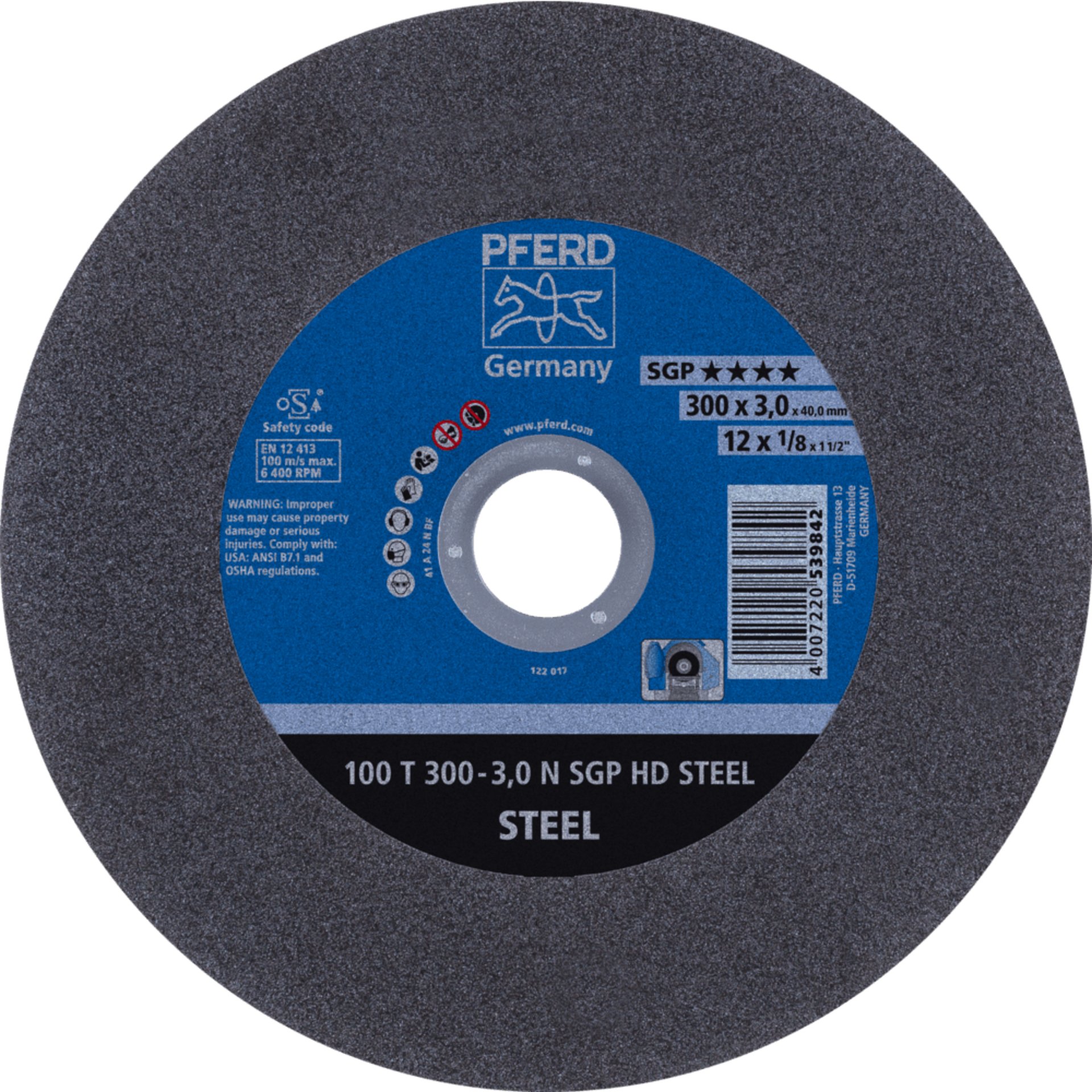 PFERD TOOLS HEAVY DUTY SGP bis Ø 2000 mm 100 T 300-3,0 N SGP HD STEEL/40,0