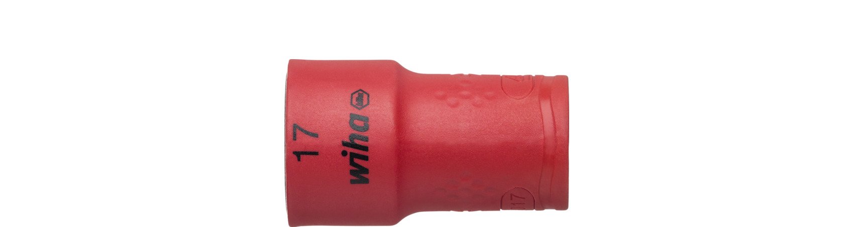 Wiha Steckschlüsseleinsatz isoliert 3/8" Außensechskant 17,0 mm x 45 mm (43072)