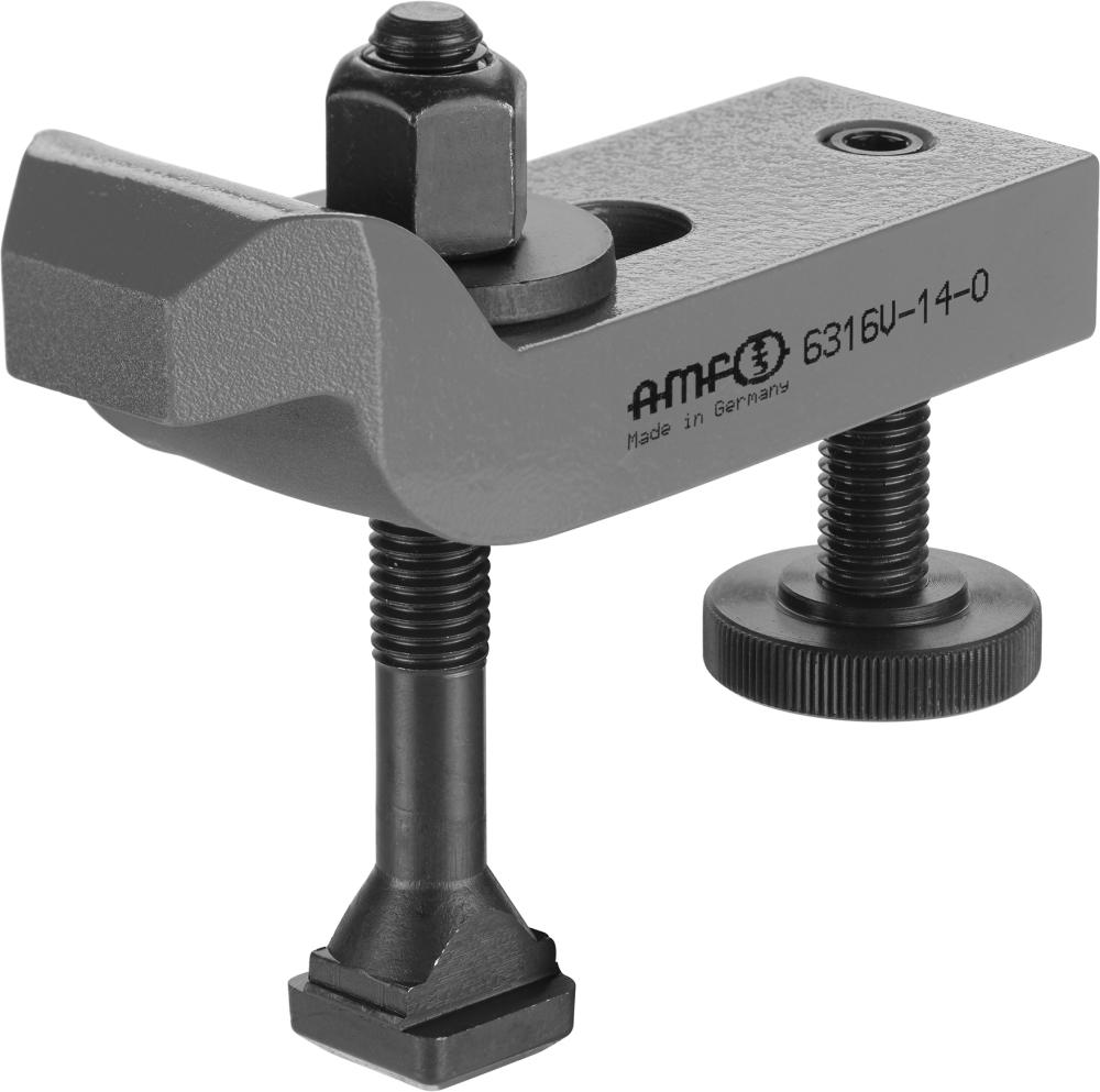 Spanneisen DIN6314V gekröpft für Nut 14mm M12x14x100mm AMF