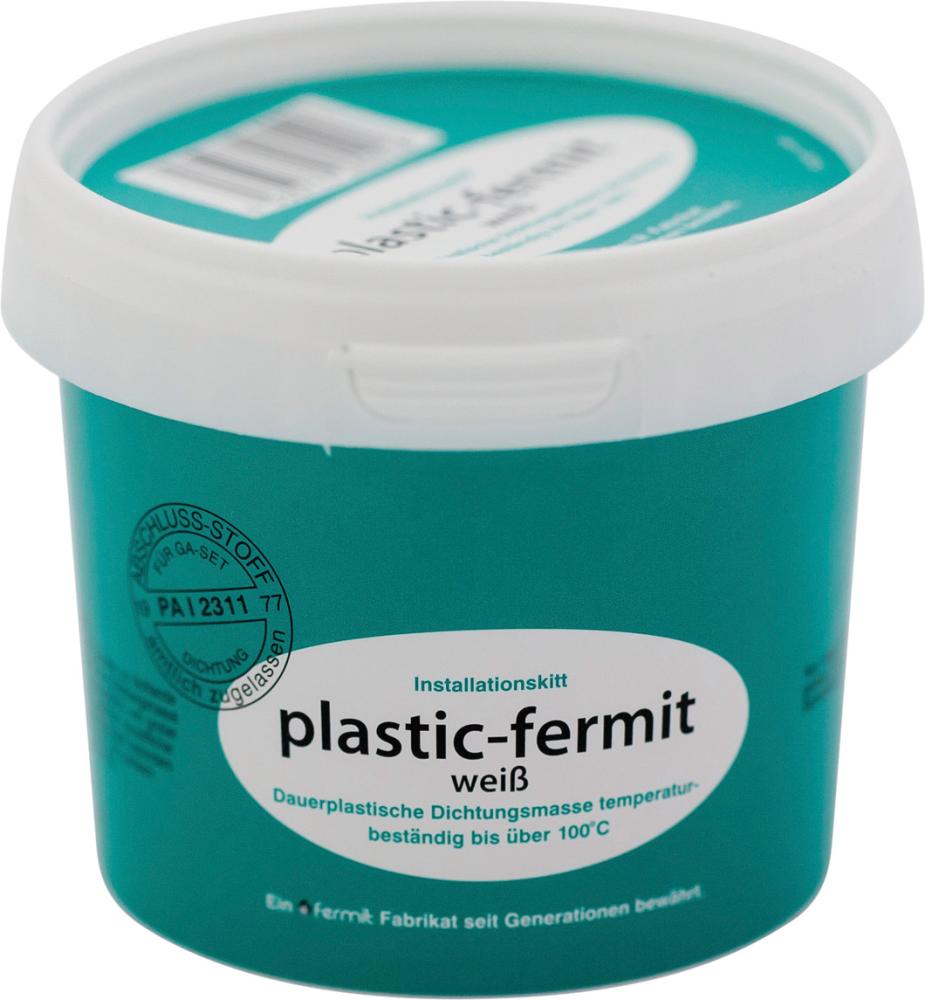 Dichtungsmasse plastik- fermit, weiß, 1/4 kg-Dose