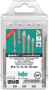 Glasbohrer-Satz 5-teilig CeramicMaster heller