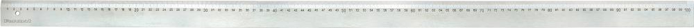 Stahllineal m. Facette 1000x40x5mm FORMAT