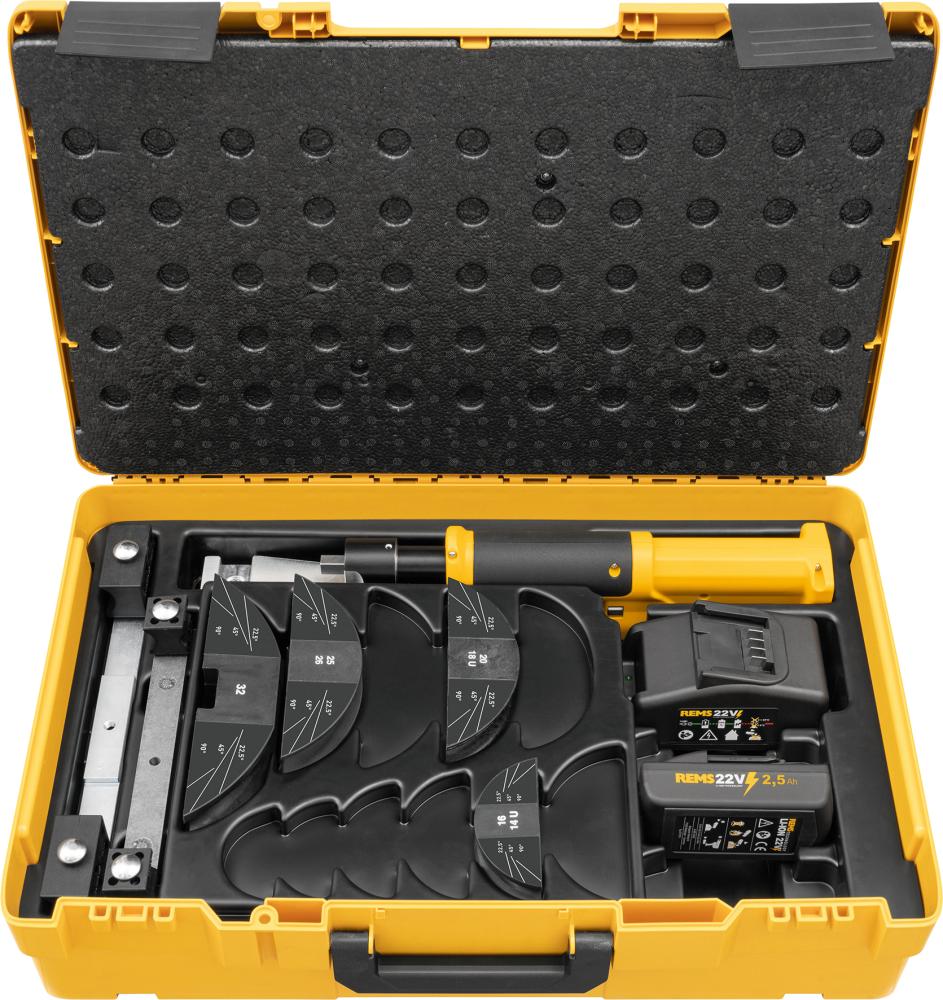 Akku-Rohrbieger 10-32 mm Hydro-Swing 22V Rems Set 16-18-20-25/26-32
