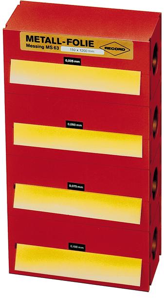 Metallfolie-Set Messing 150x1200mm RECORD