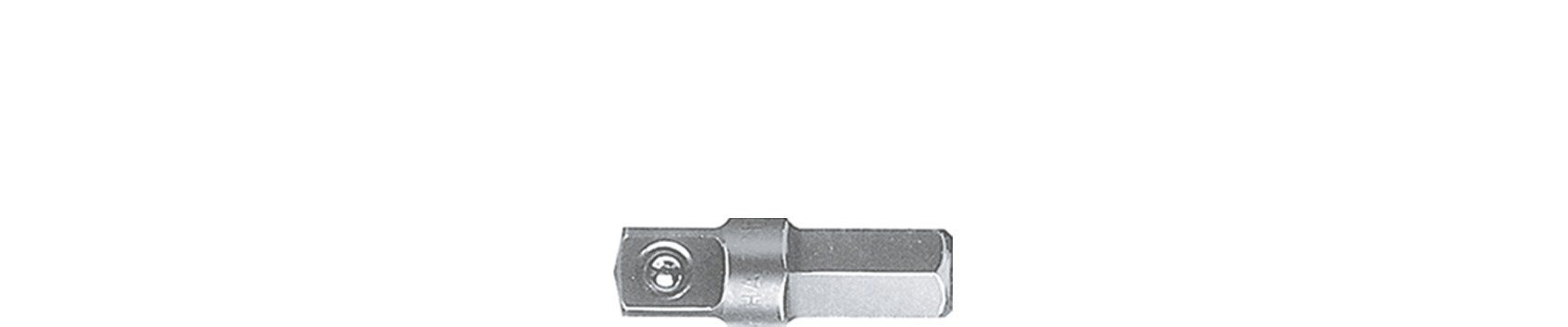Wiha Werkzeugschaft mit Kugel Innenvierkant, Innensechskant 1/4" C6,3 (01933)