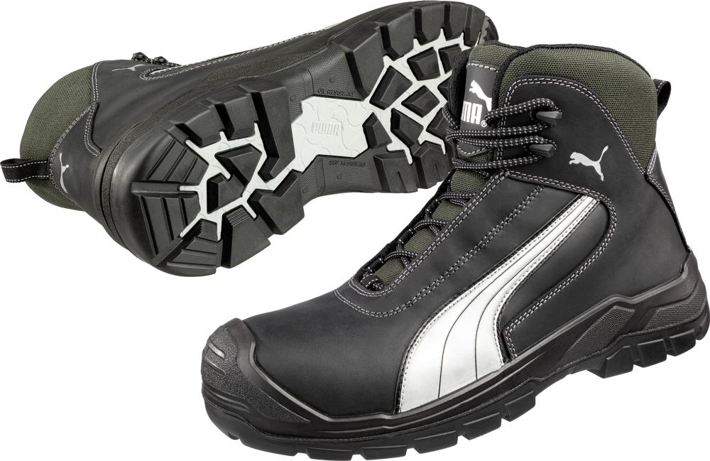 Stiefel 630210, S3,Gr.45,schwarz/silber Puma