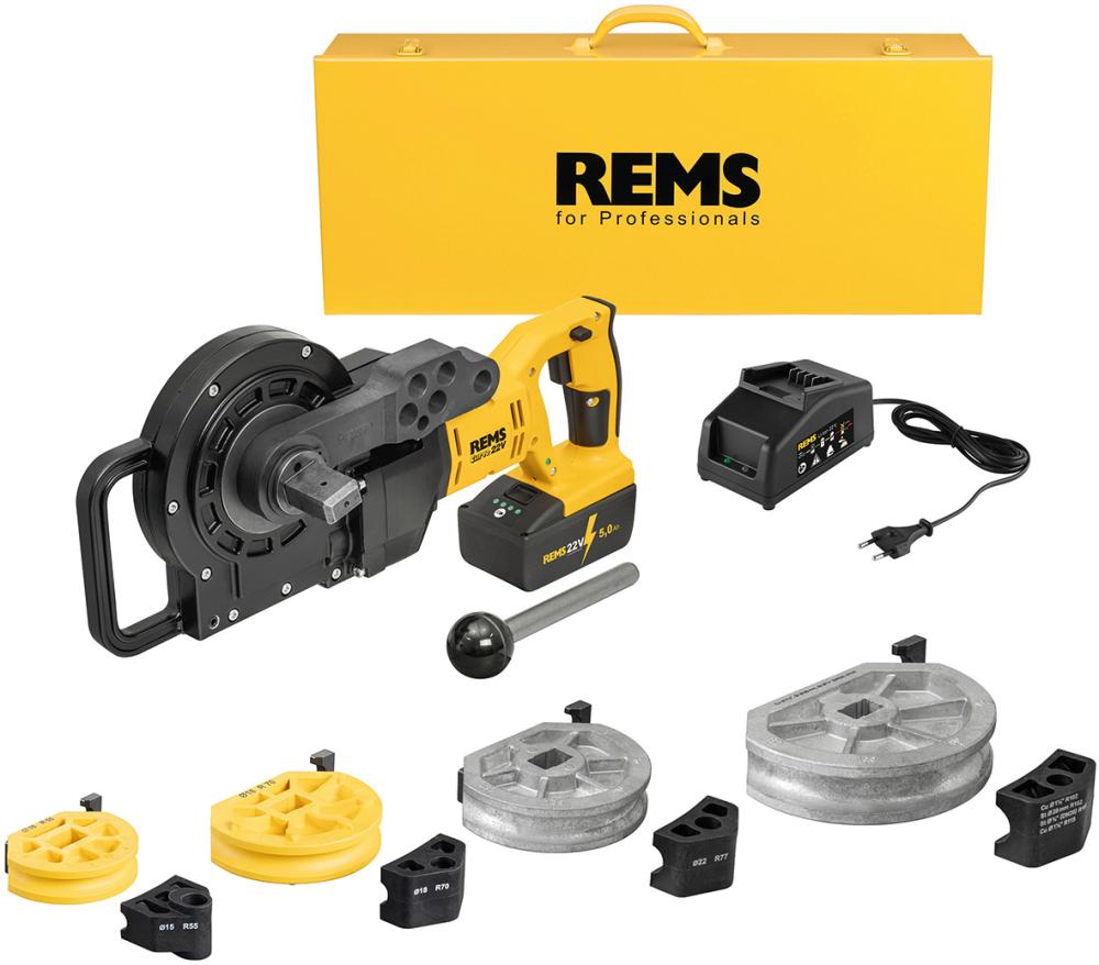 Akku Rohrbieger-Set CurvoD 10-40 mm / 180 1x 21,6 V Akku 5,0 Ah Ladegerät Koffer