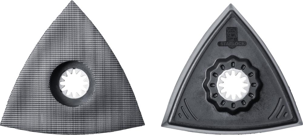 Schleifplatten-Set Dreieck, ungelocht Fein VE à 2 Stück Starlock