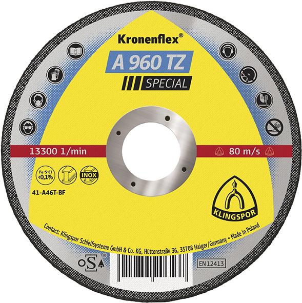 Trennscheibe A960TZ 115x1,0mm gerade 25 St. in Kunststoff-Box KLINGSPOR