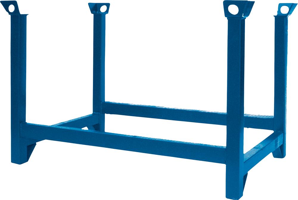 Stapelpalette, 2000 kg enzianblau RAL 5010 1500x800x750 mm