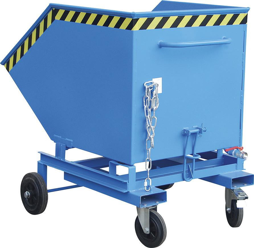 Spänekastenwagen SKW-ET 600 l B1070xT1390xH1220 mm RAL5012 Tragkraft 300kg
