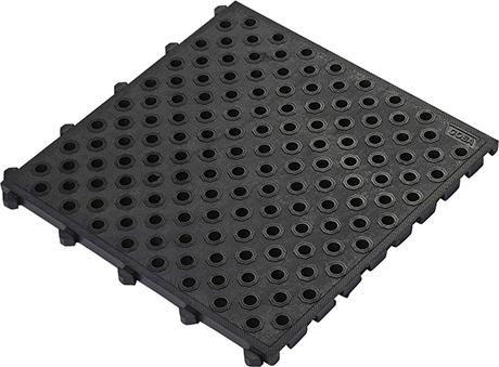 Anti-Ermüdungsmatte Fatigue Lock schwarz B50xL50 cm mit Löcher