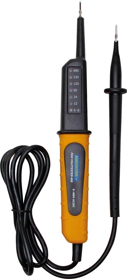 Spannungsprüfer mit LED 2-polig, 6-400 V AC/DC