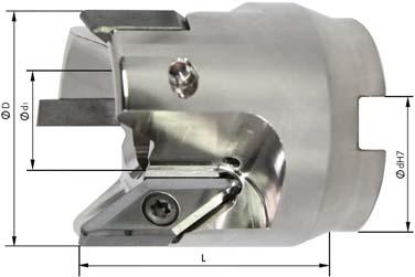 Aufsteckfräser D50mm Z3 für VCGT220530 FORMAT