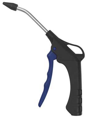Ausblaspistole KunststoffStecker NW7,2 Verlängerung 105mm, Gummiaufsatz, RIEGLER