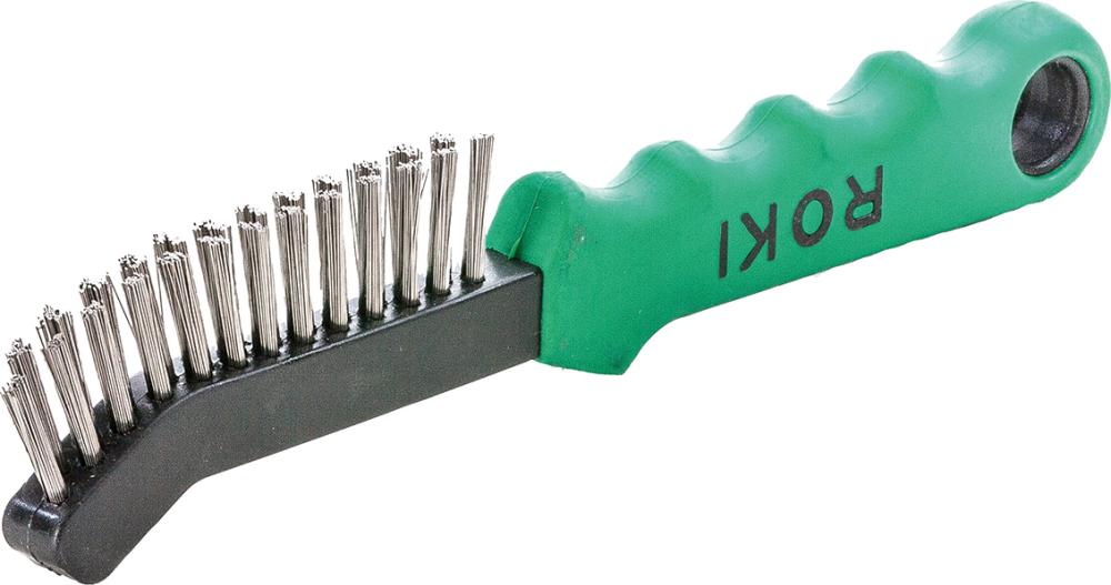 Drahtbürste ROKI V4A glatt 0,3mm Lessmann