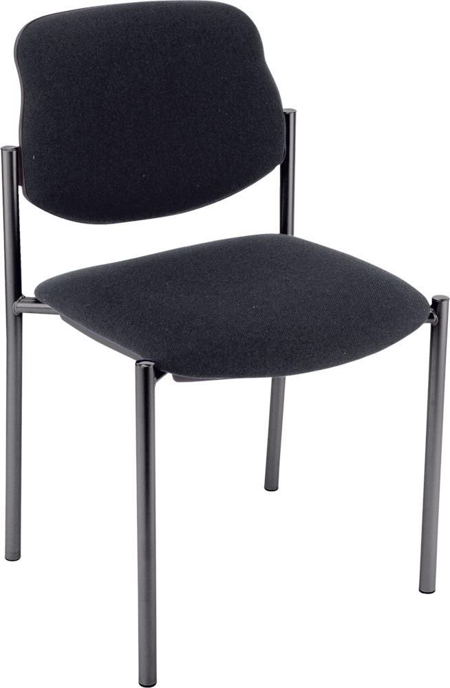 Besucherstuhl STYL 4L schwarz / blau schwarz / blau