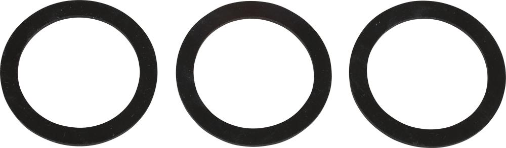 Siphon Flachdichtung Silikon, 35 x 45 x 2 mm für 1 1/2" (3x)