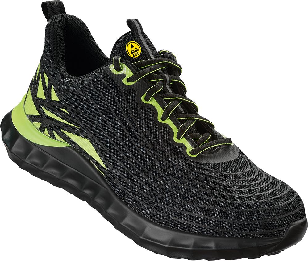 Halbschuh LOCRI Schwarz/Grün, S1PS SR ESDGr. 39 WICA