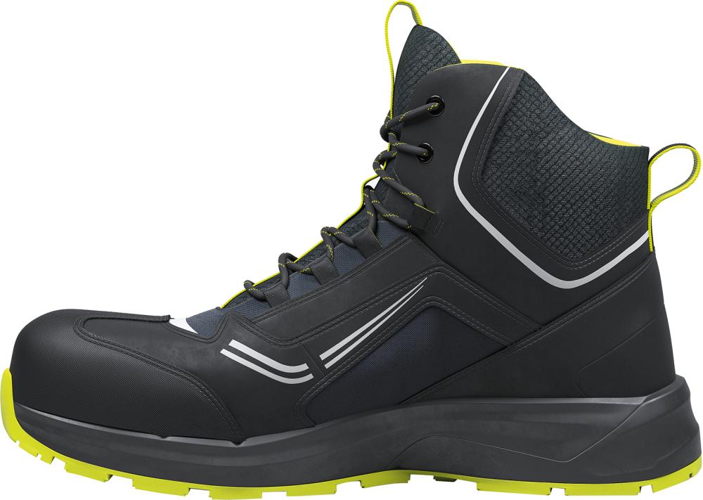 Stiefel SG ADAPT MID Schwarz/Lime, S3L ESD Gr: 48 SOLID GEAR
