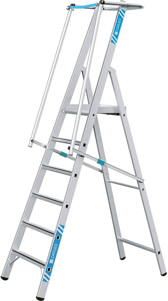 Plattformleiter ZAP Safemaster S 6 Stufen Plattformhöhe 1,58 m Arbeitshöhe 3,58 m ZARGES