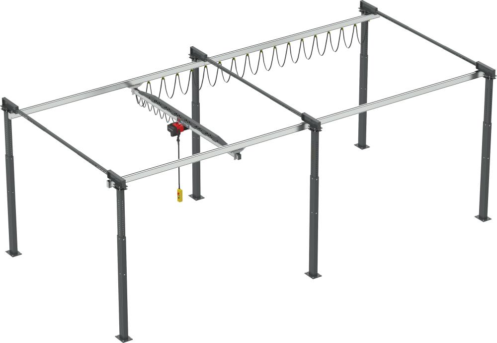 Portalkransystem ErgoLineTF 500kg, Breite 5,42m, Gesamtlänge 10,0m