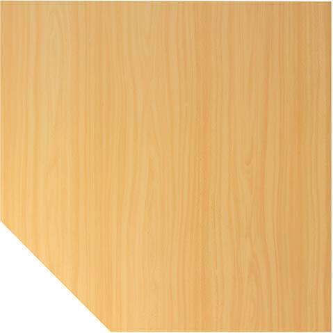 Trapezeckplatte Buche 1200x1200 mm H-Serie