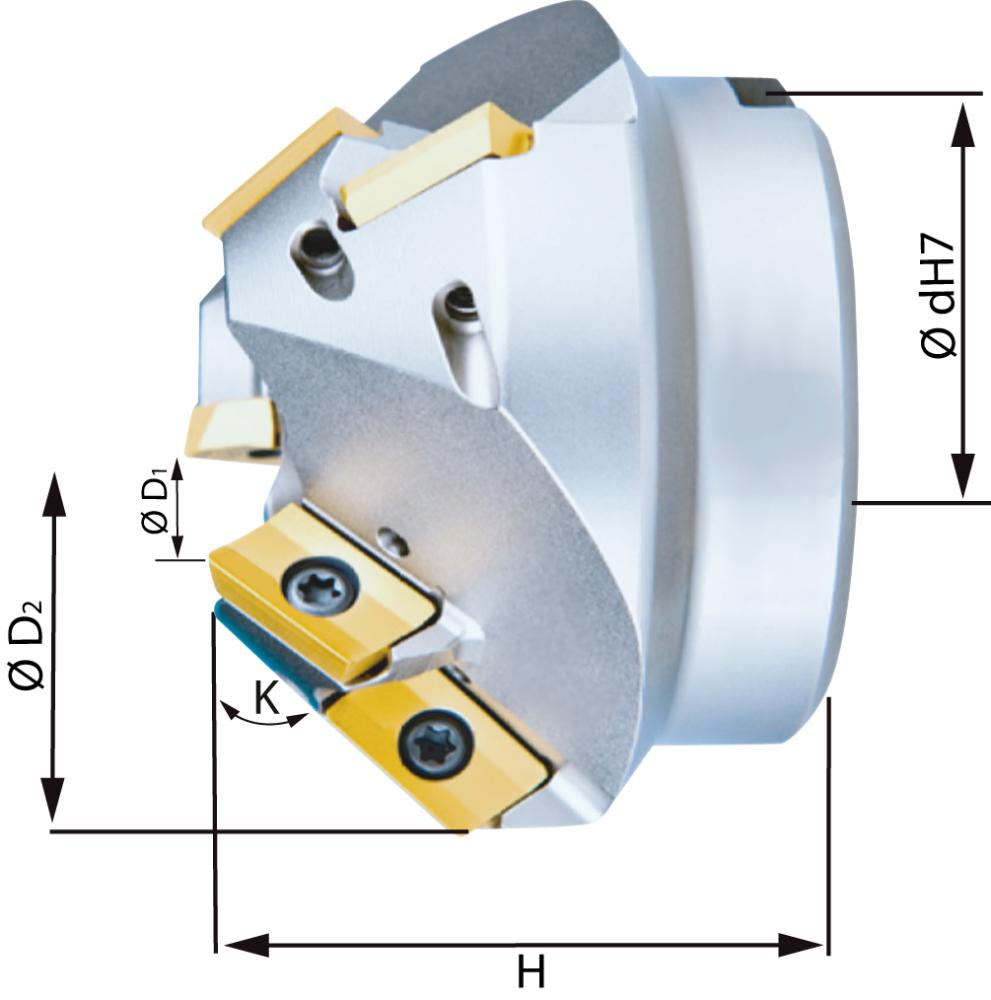 Fasenfräser 60G Z6 für XPHT16 FORMAT