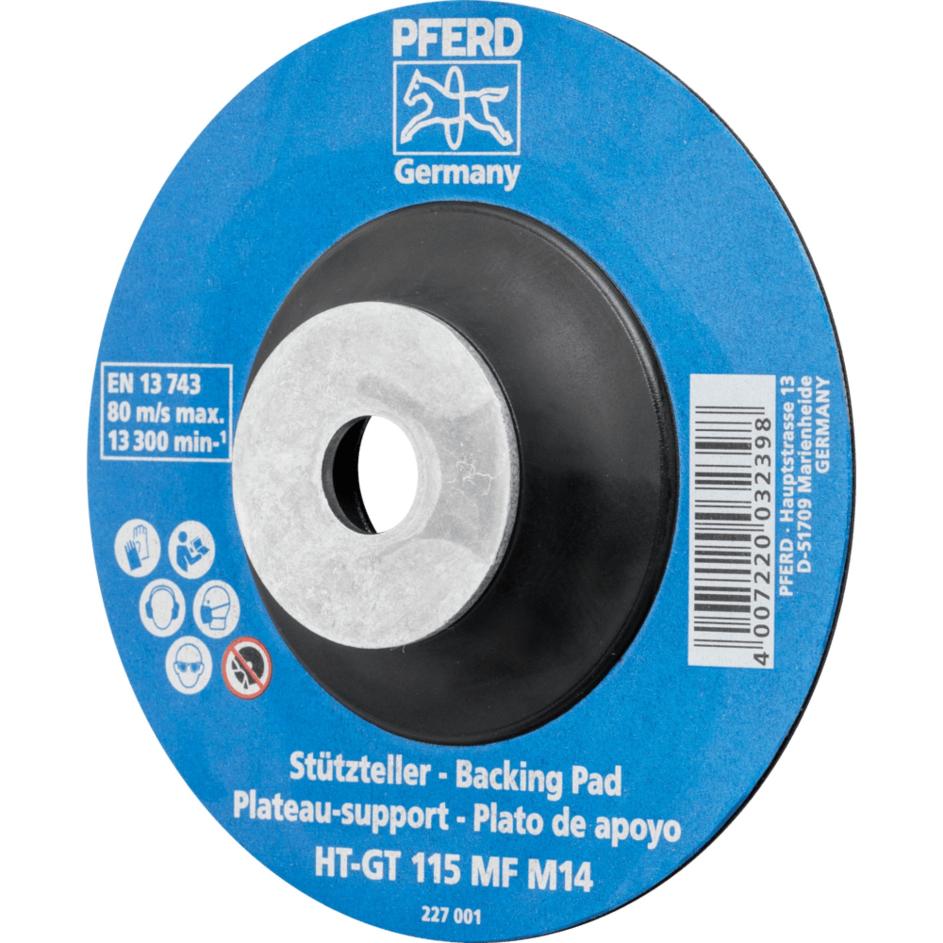 PFERD TOOLS Fiberschleifer HT-GT 115 MF M14