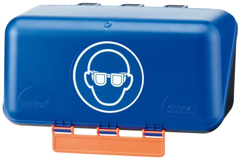 Aufb.Box SECU Midi Standard, f. Augenschutz, blau