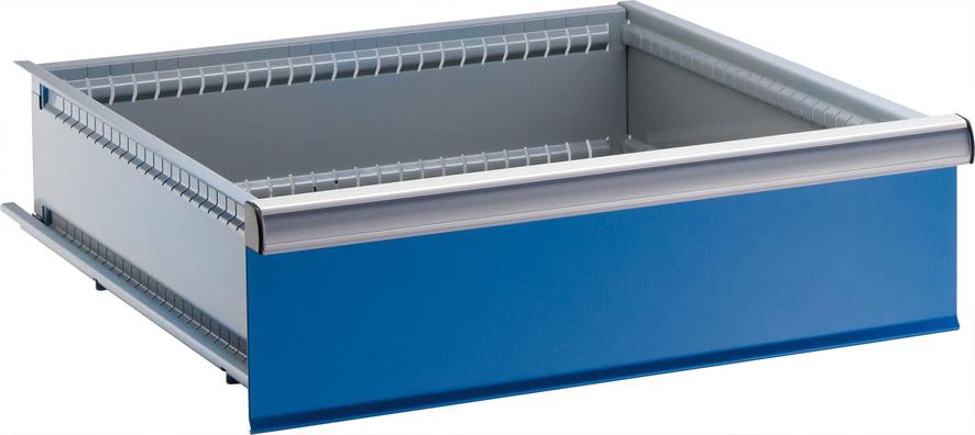 Schublade 27x27 E B459xT459xFH 150 mm RAL 5012 Tragkraft 75kg