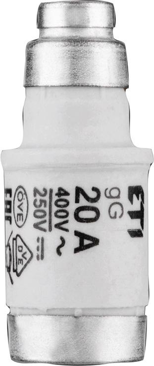 Neozed Sicherungspatrone D02 250/400V 20A E18 Pack a 10 Stück ETI