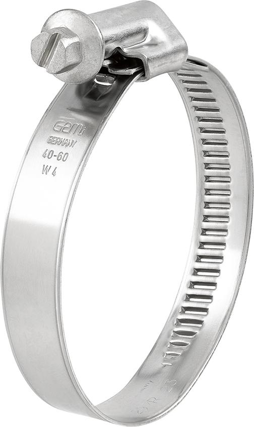 Schneckengewindeschelle SX-T 9 30-45 C7 W4 Rostfreier St. 1.4301